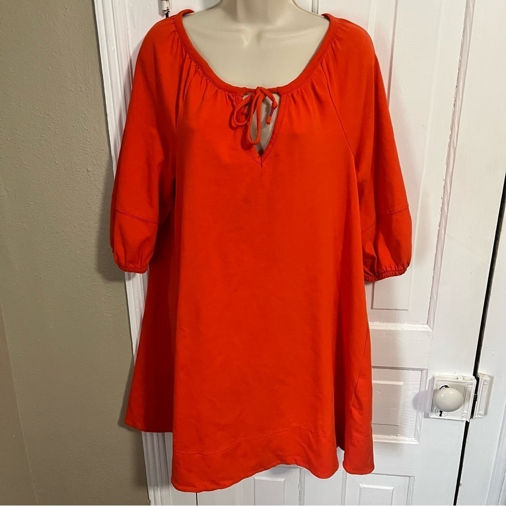 Anthropologie Orange Anais Tunic Dress Small F - Picture 2 of 11